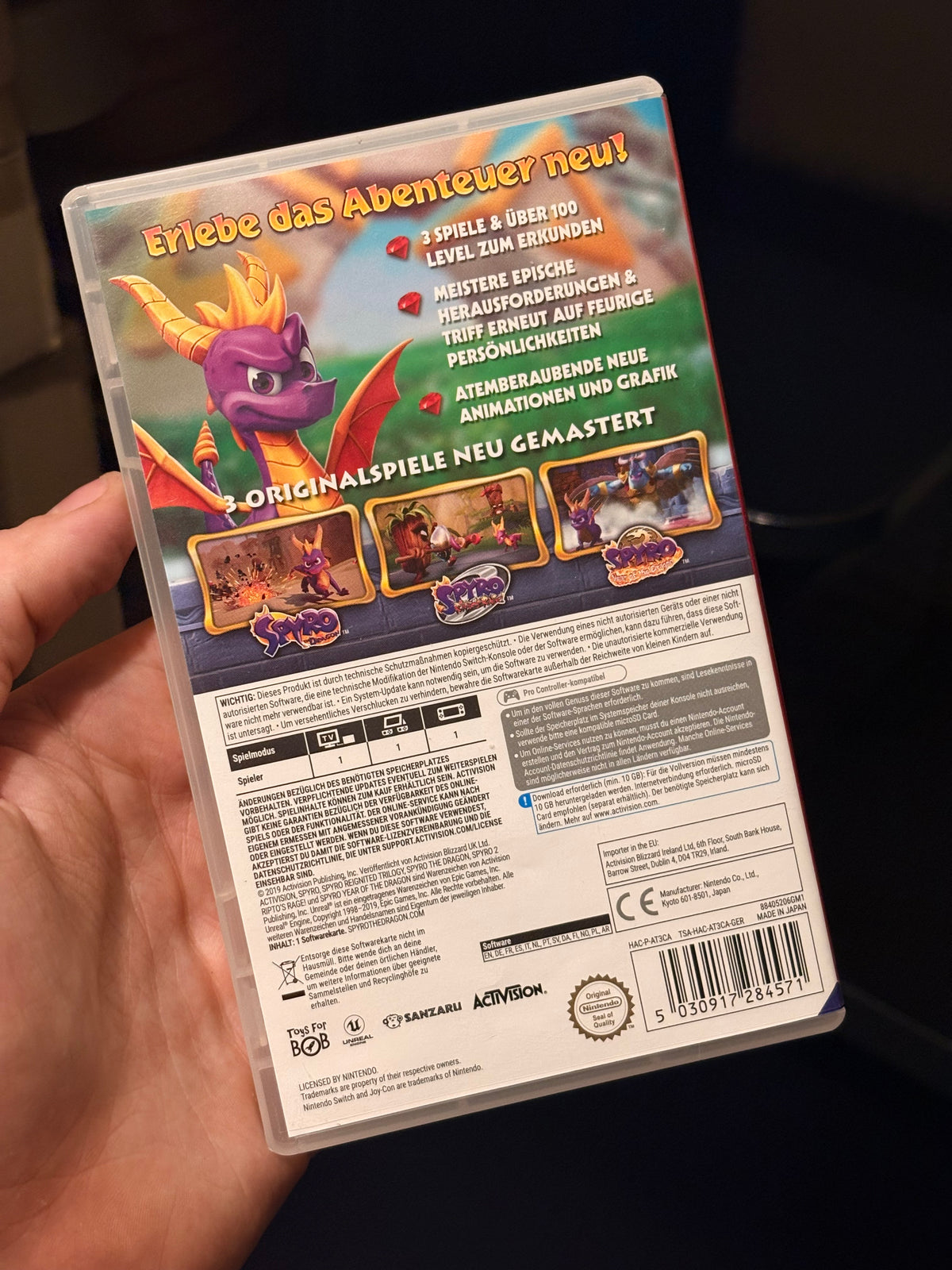 Spyro Reignited Trilogy Nintendo Switch