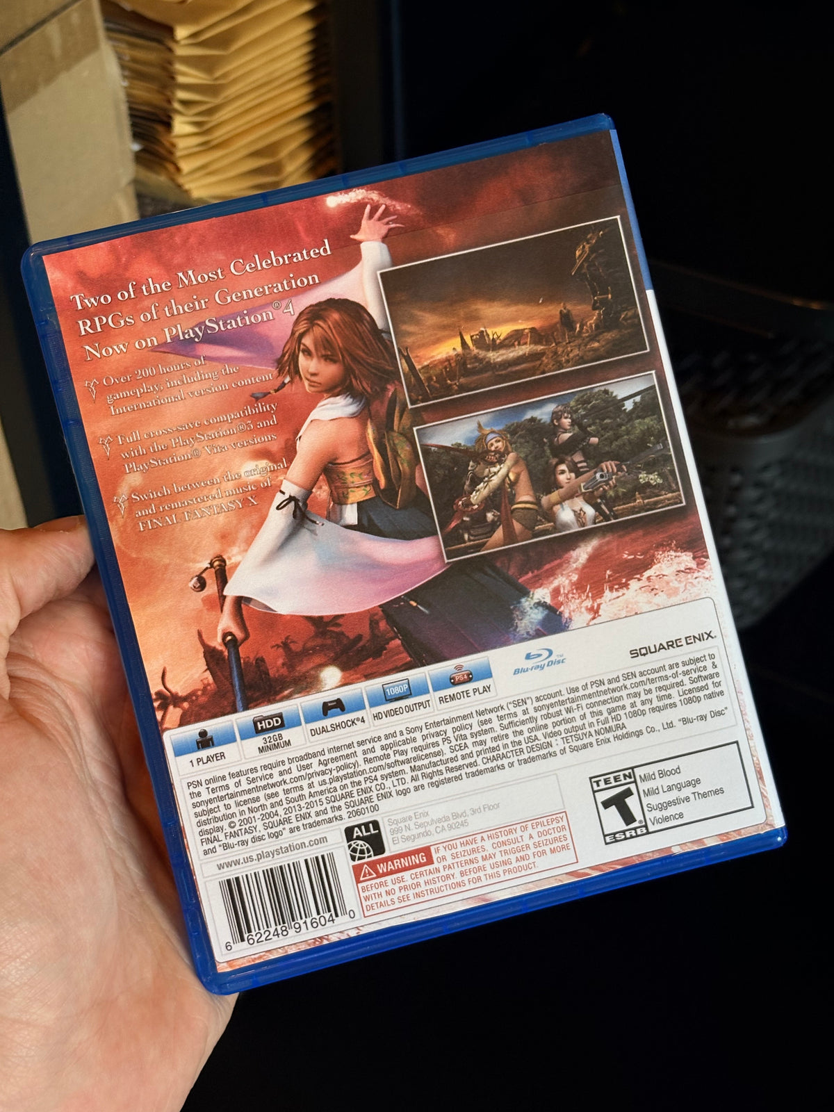 Final Fantasy X X-2 HD Remastered Playstation 4