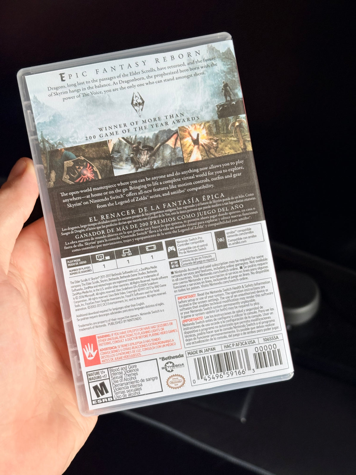 The Elder Scrolls V Skyrim Nintendo Switch