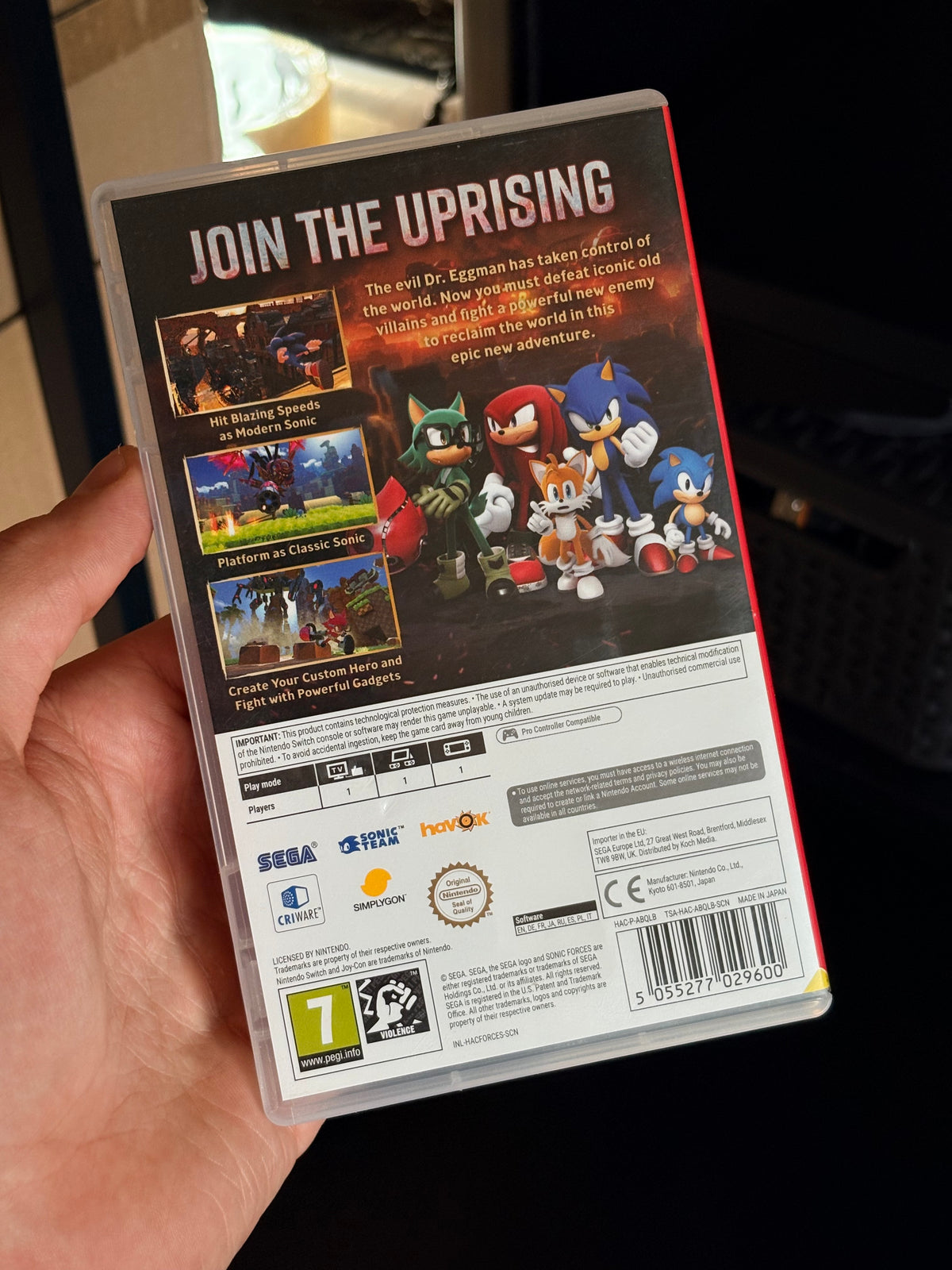 Sonic Forces Nintendo Switch